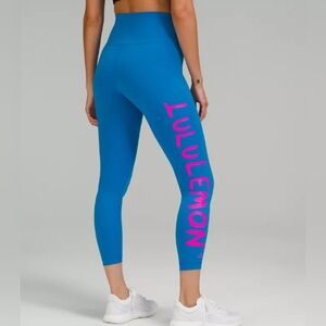 Lululemon | NWOT - Wunder Trainer Leggings x Ed Curtis - Size 6 - Poolside Blue